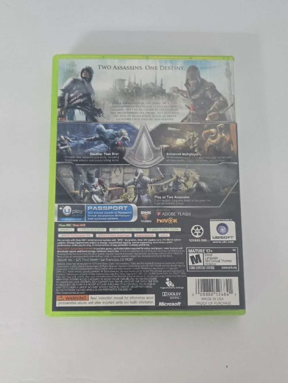 Assassin's Creed Revelations Xbox 360